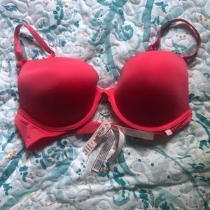 Victoria Secret, coral bra. Tags still on, 34C.